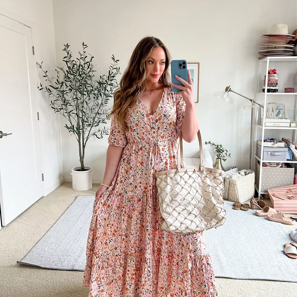 Petal & Pup Multicolor Floral Maxi Dress